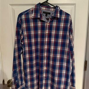 Banana Republic Blue and Red Checkered Shirt